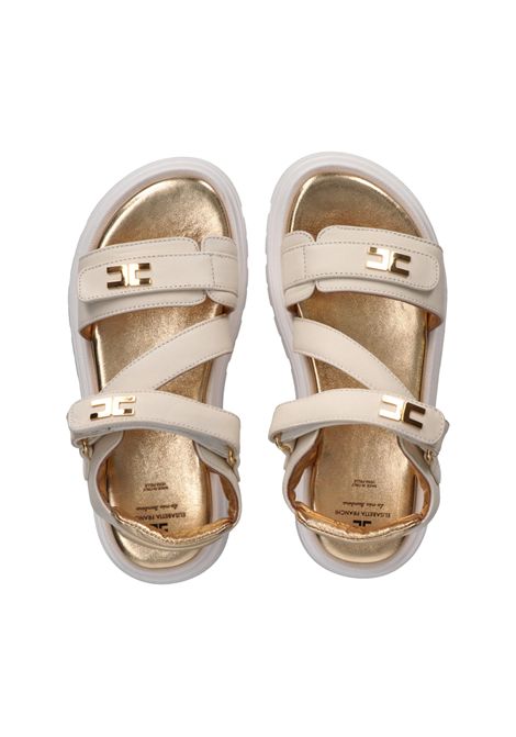 Sandali con logo ELISABETTA FRANCHI KIDS | F4A2-E05861733698